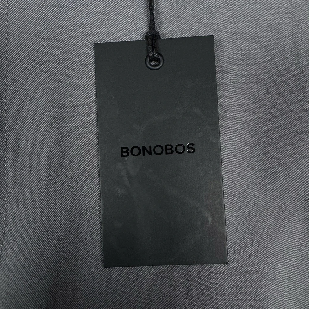 New $99 Bonobos Stretch Washed Chino Slim Fit Pants Graphic Gray 33x30 - Read